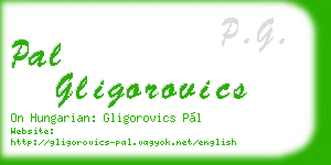 pal gligorovics business card